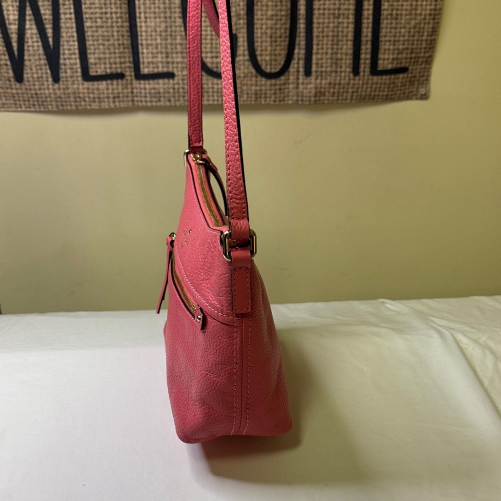 Kate Spade New‎ York Pink Pebbled Leather Crossbody Bag - Picture 4 of 12